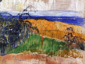 Bellangenayのビーチ、1889年 作： Paul Gauguin